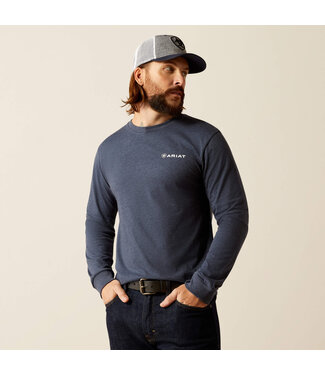 Ariat American Original Circle Navy Heather T-Shirt