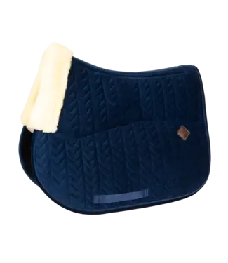 Kentucky Horsewear Tapis de Selle Velvet SkinFriendly Navy Jumping