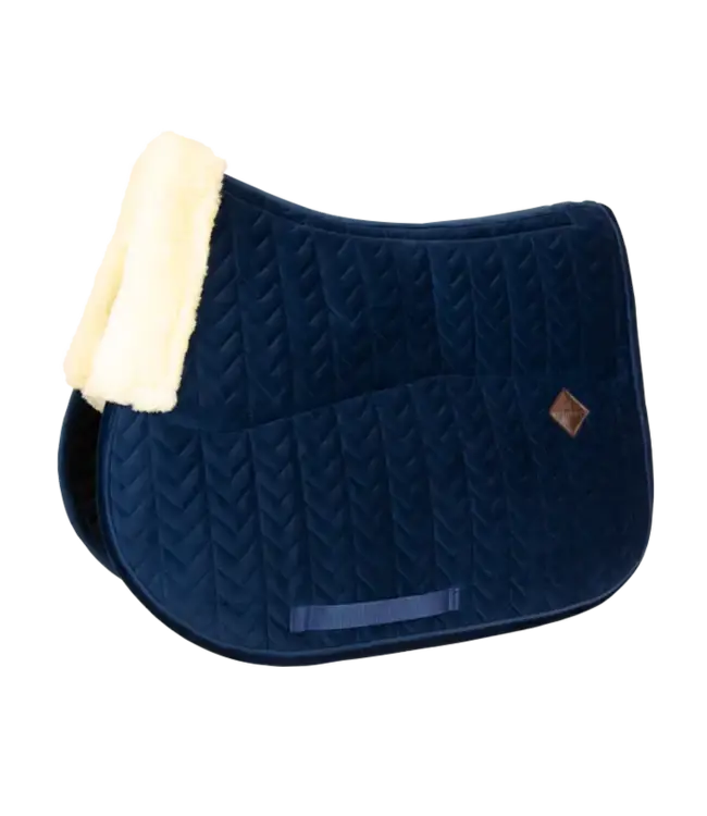 Kentucky Horsewear Tapis de Selle Velvet SkinFriendly Navy Jumping