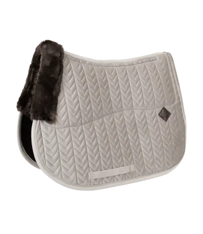 Kentucky Horsewear SkinFriendly Saddle Pad Beige Velvet Jumping