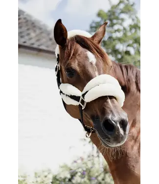 Kentucky Horsewear Natural Nylon Sheepskin Soft Halter