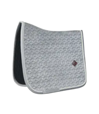 Kentucky Horsewear Saddle Pad Basic Grey Velvet Dressage