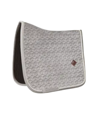 Kentucky Horsewear Saddle Pad Basic Beige Velvet Dressage