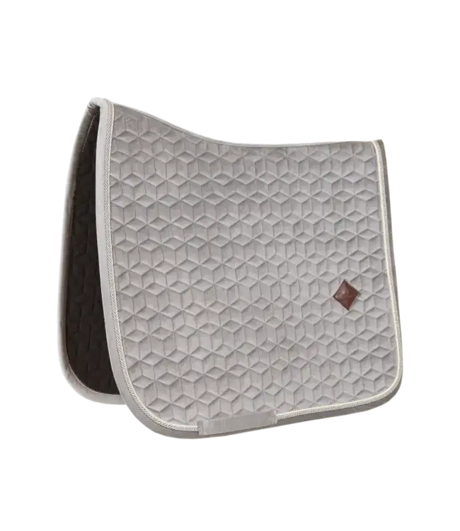 Kentucky Horsewear Saddle Pad Basic Beige Velvet Dressage