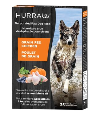 HURRAW Nourriture Crue Déshydratée Poulet de Grain