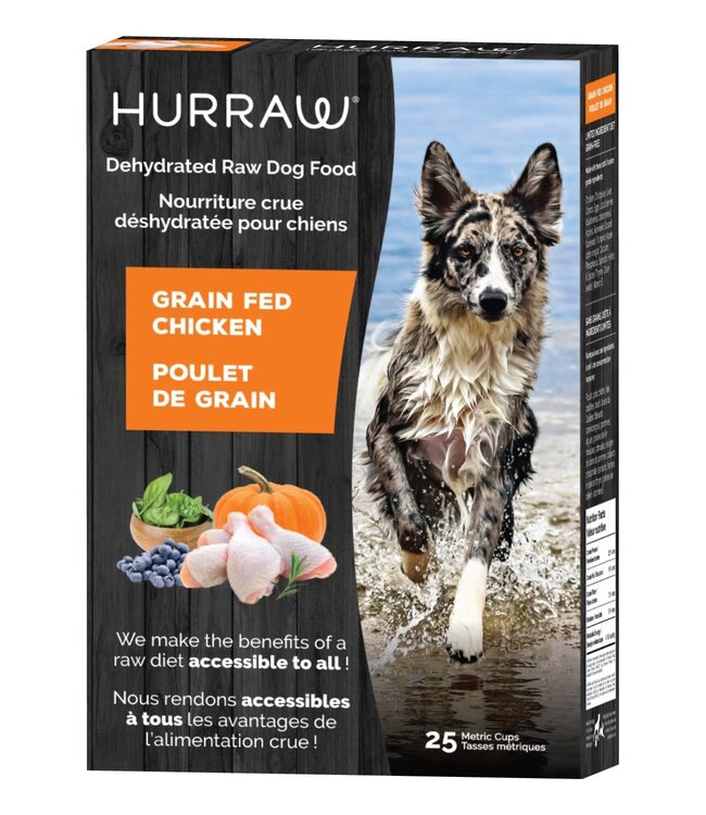 HURRAW Nourriture Crue Déshydratée Poulet de Grain