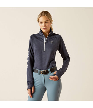 Ariat Sweatshirt Tek Team 1/2 Zip Ombre Blue Heather