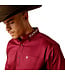 Ariat Chemise Team Logo Twill Classic Fit Dark Red