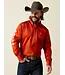 Ariat Chemise Team Logo Twill Classic Fit Dark Orange