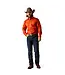 Ariat Team Logo Twill Classic Fit Dark Orange Shirt