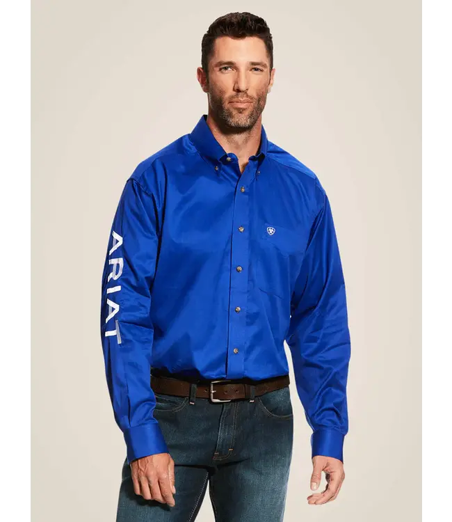 Ariat Team Logo Twill Classic Fit Ultra Marine Shirt