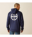 Ariat Hoodie Tek Fleece 2.0 American Circle Navy Heather