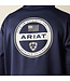 Ariat Hoodie Tek Fleece 2.0 American Circle Navy Heather