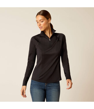 Ariat Sunstopper 3.0 1/4Zip Black Baselayer