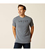 Ariat Chandail à Manches Courtes B&W Logo Athletic Heather