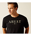 Ariat B&W Logo Athletic Black T-Shirt