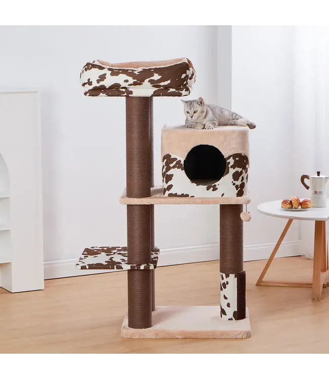 PetPals Arbre à Chat Cowboy à 4 Niveaux