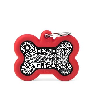 MyFamily HushTag QR Code Bone ID Tag