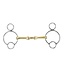 Shires Equestrian Mors Universel Brass double brisure