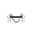 Shires Equestrian Pelham Tom Thumb en caoutchouc branche courte