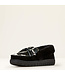 Ariat Black Cowprint Moccasin Slipper