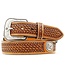 Ariat Ceinture Basket Weave Stitching & Conchos Tan