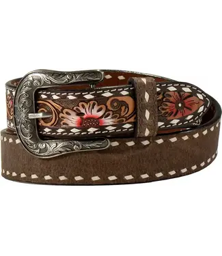 Angel Ranch Ceinture Flower Tooled Tab