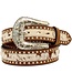 Nocona Ceinture Cowhide Crystal Studs