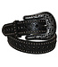 Nocona Black Rhinestones Accents Western Belt