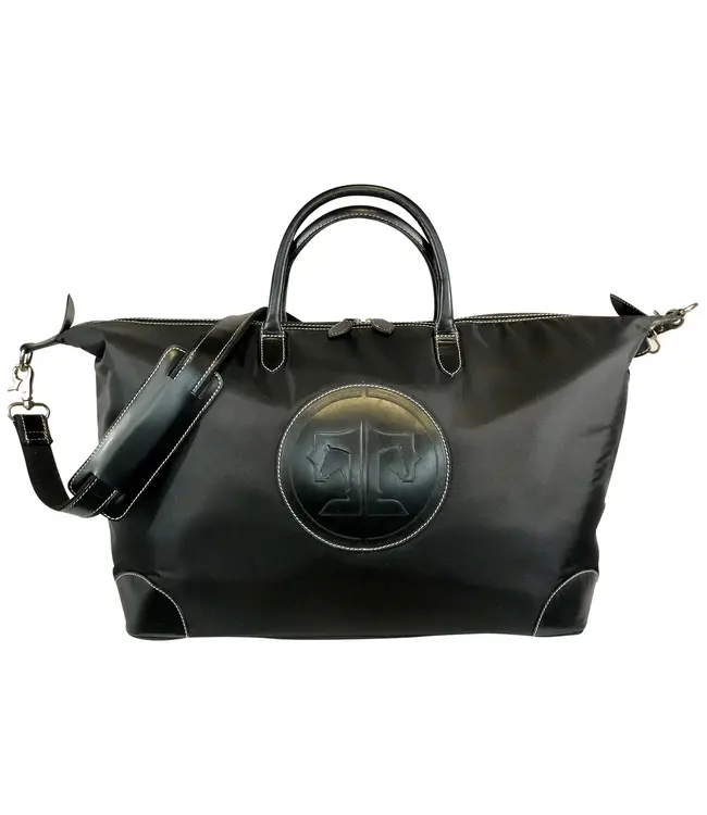 Tucker Tweed Equestrian The Tryon Travel Overnight Signature Collection - Black