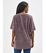 Wrangler Acid Wash Graphic Oversized Tee in Wild Fudge