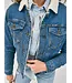 Wrangler Retro Sherpa Lined Western Denim Jacket