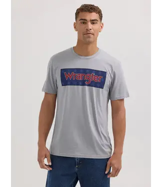 Wrangler T-Shirt Wrangler Kabel Logo USA Ultimate Grey