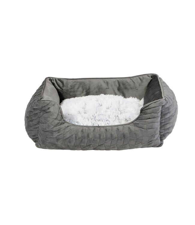 Bud'z Heather Grey Cosmos High-Edge Bed
