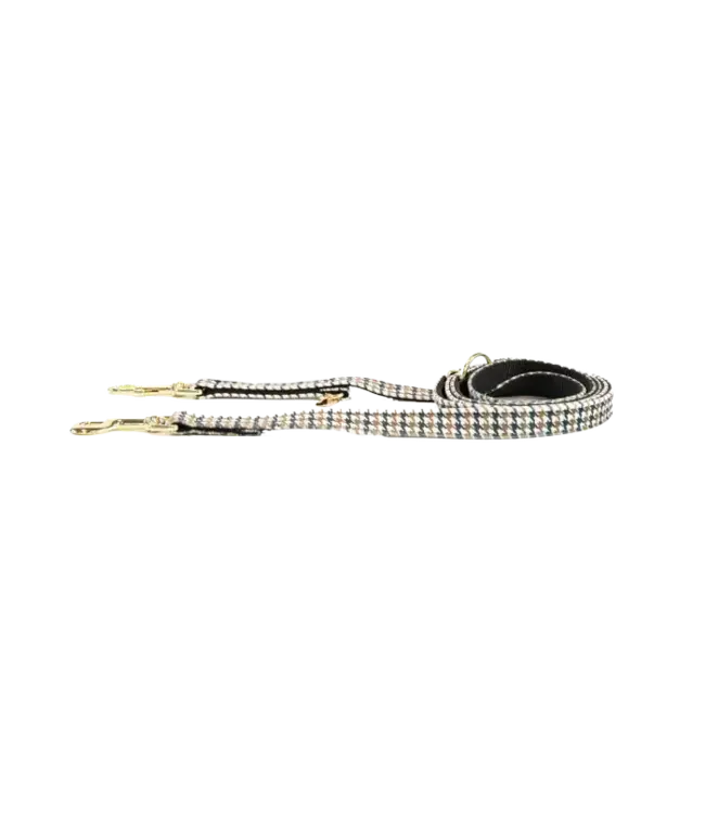Kentucky Dogwear Laisse en Nylon Pied-De-Poule Brun