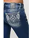 MISS ME Wilde Aztec Mid-Rise Bootcut Jeans