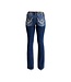 MISS ME Intricate Wing Mid-Rise Bootcut Jeans