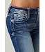 MISS ME Wilde Aztec Mid-Rise Bootcut Jeans
