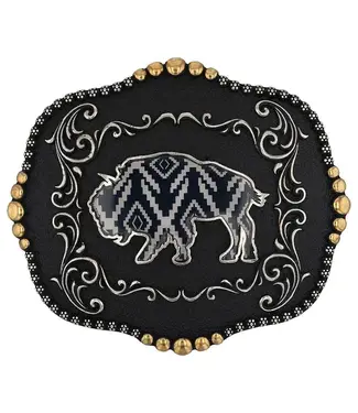 Montana Silversmiths Midnight Buffalo Attitude Buckle