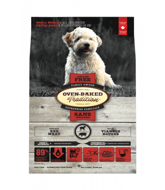 Oven-Baked Tradition Recette Sans Grains à la Viande Rouge pour Chien de Petite Race