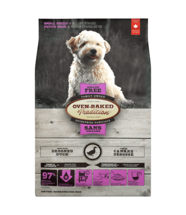 Oven-Baked Tradition Grain-Free Duck Food for Small Breed Dogs