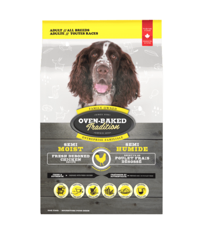 Oven-Baked Tradition Semi-Moist Chicken Food for Adult Dogs
