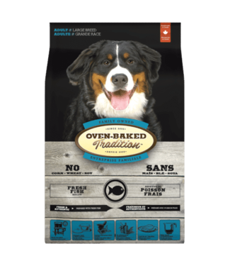 Oven-Baked Tradition Recette Originale au Poisson pour Chien Adulte de Grande Race