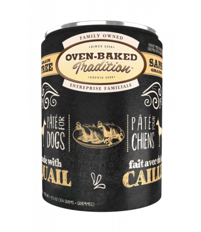 Oven-Baked Tradition Pâté Sans Grains à la Caille pour Chien