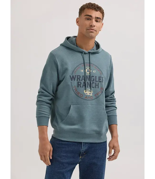 Wrangler Hoodie 1947 Pullover Rancher Goblin Blue