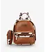 Wrangler Brown CowPrint Mini BackPack w/ Coin Pouch