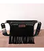 Wrangler Black Fringe Fanny Pack Belt Sling Bag