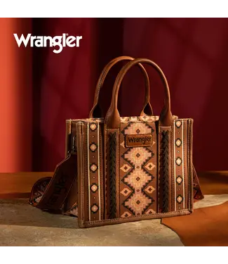 Wrangler Sacoche Southwestern à Poignées Dark Brown