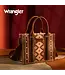 Wrangler Sacoche Southwestern à Poignées Dark Brown