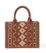 Wrangler Southwestern Print Dark Brown Small Canvas Tote / Crossbody